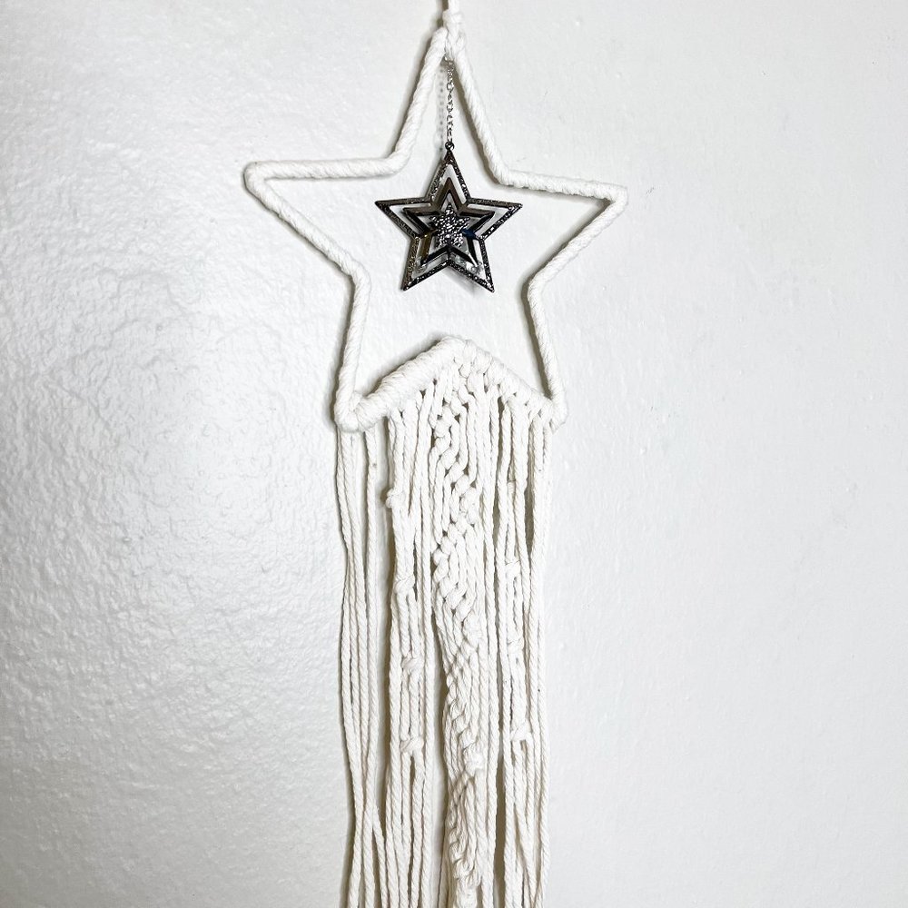 Home Decor Star Boho Trendy Macrame Farmhouse Wall Hanging
